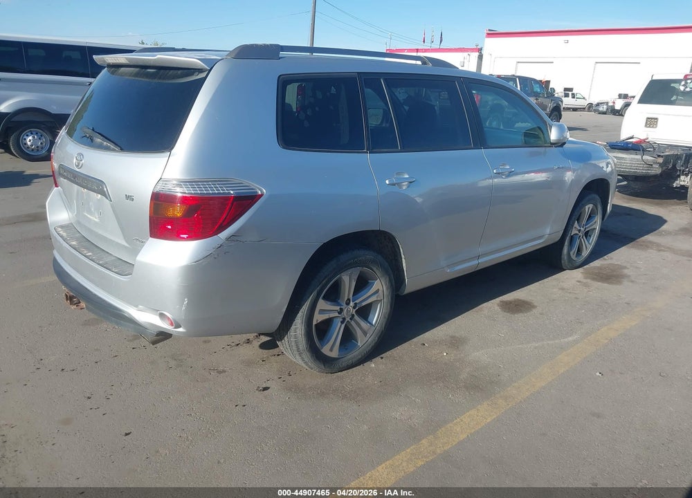 2008 TOYOTA HIGHLANDER SPORT VIN: JTEES43A082002483