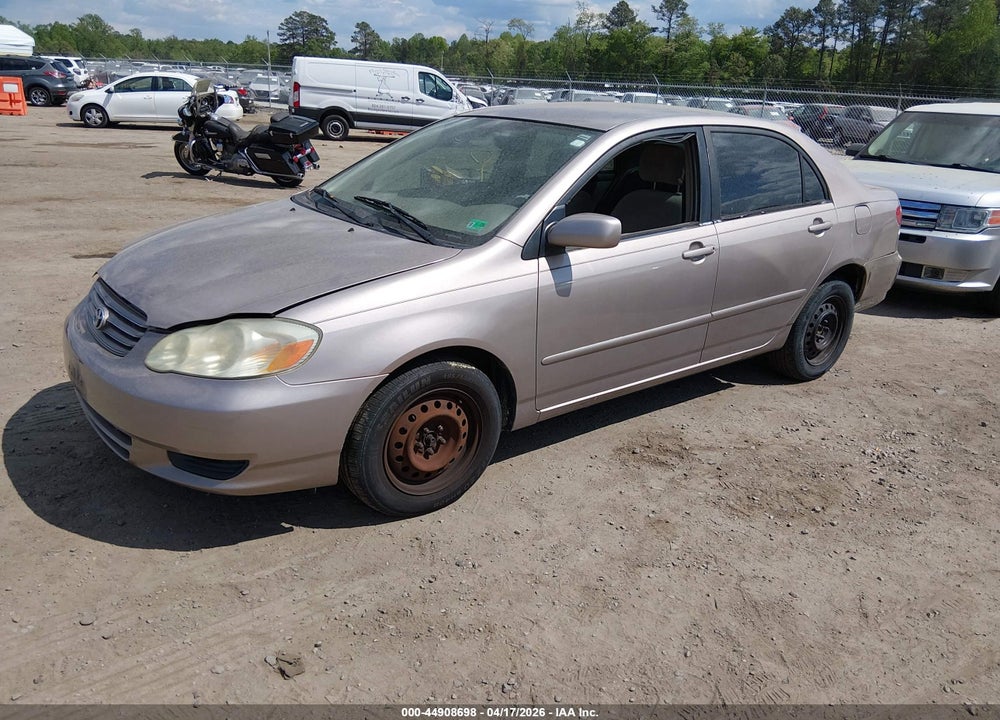 2003 TOYOTA COROLLA VIN: 1NXBR38E93Z028985