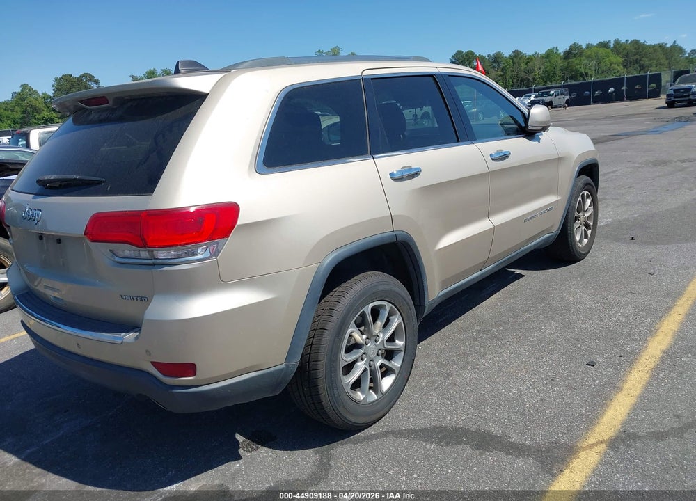 2014 JEEP GRAND CHEROKEE LIMITED VIN: 1C4RJFBGXEC498344