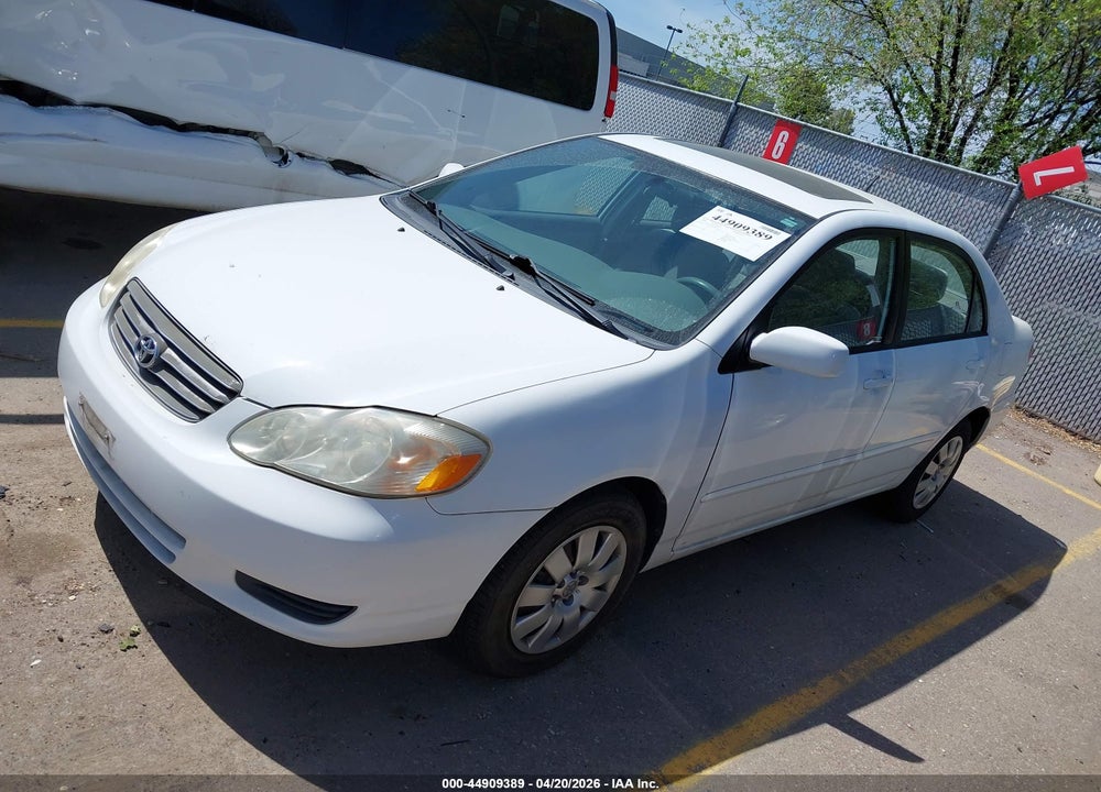 2004 TOYOTA COROLLA LE VIN: 2T1BR38E44C180918