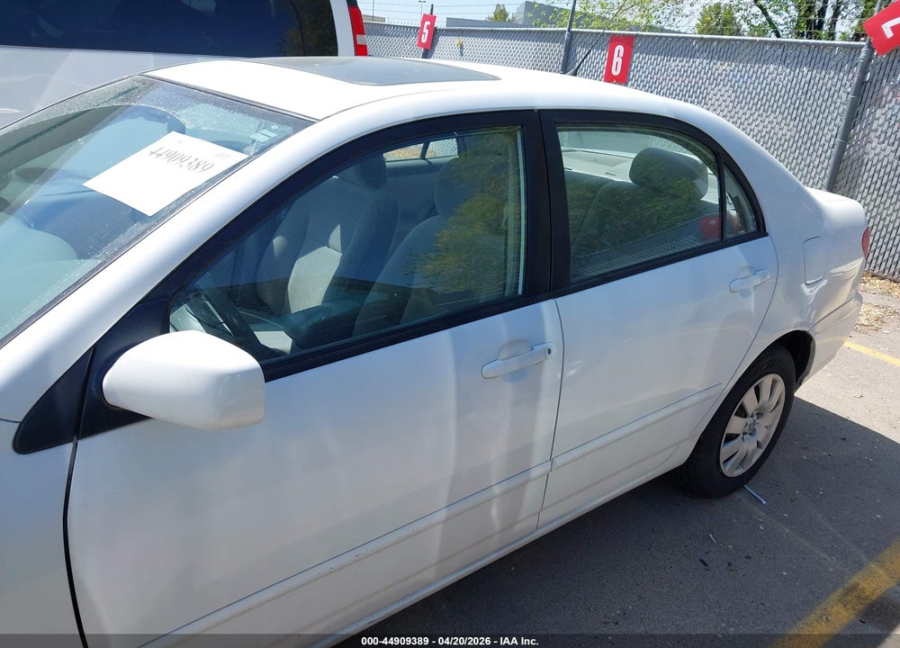 2004 TOYOTA COROLLA LE VIN: 2T1BR38E44C180918
