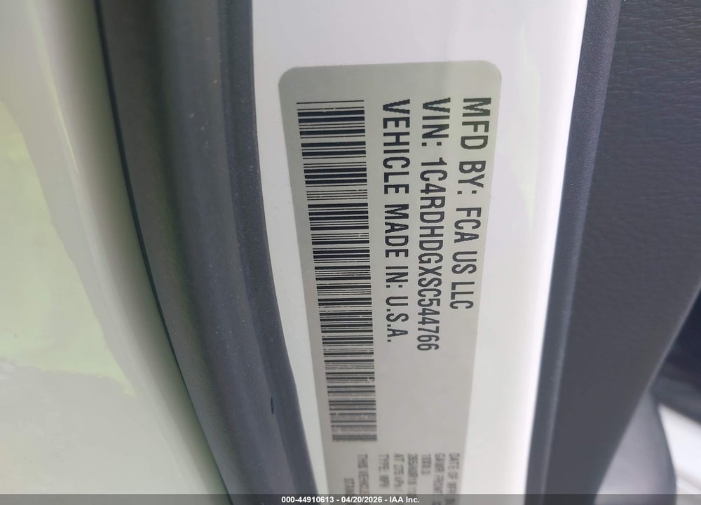 2025 DODGE DURANGO GT RWD VIN: 1C4RDHDGXSC544766