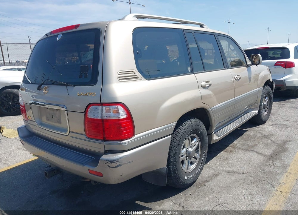 2000 LEXUS LX 470 VIN: JT6HT00W6Y0117776