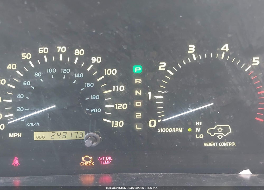 2000 LEXUS LX 470 VIN: JT6HT00W6Y0117776