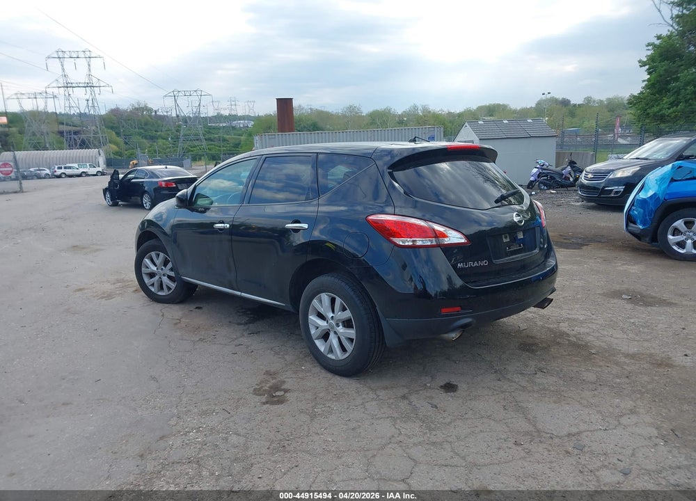 2012 NISSAN MURANO S VIN: JN8AZ1MW4CW205924