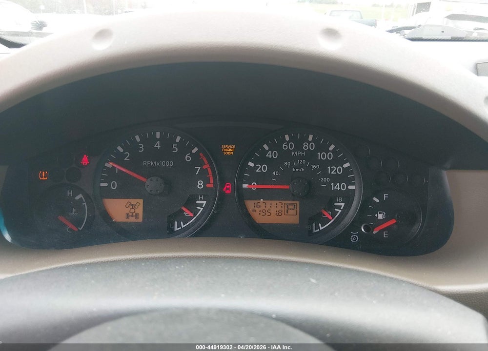 2005 NISSAN XTERRA S VIN: 5N1AN08W45C626120