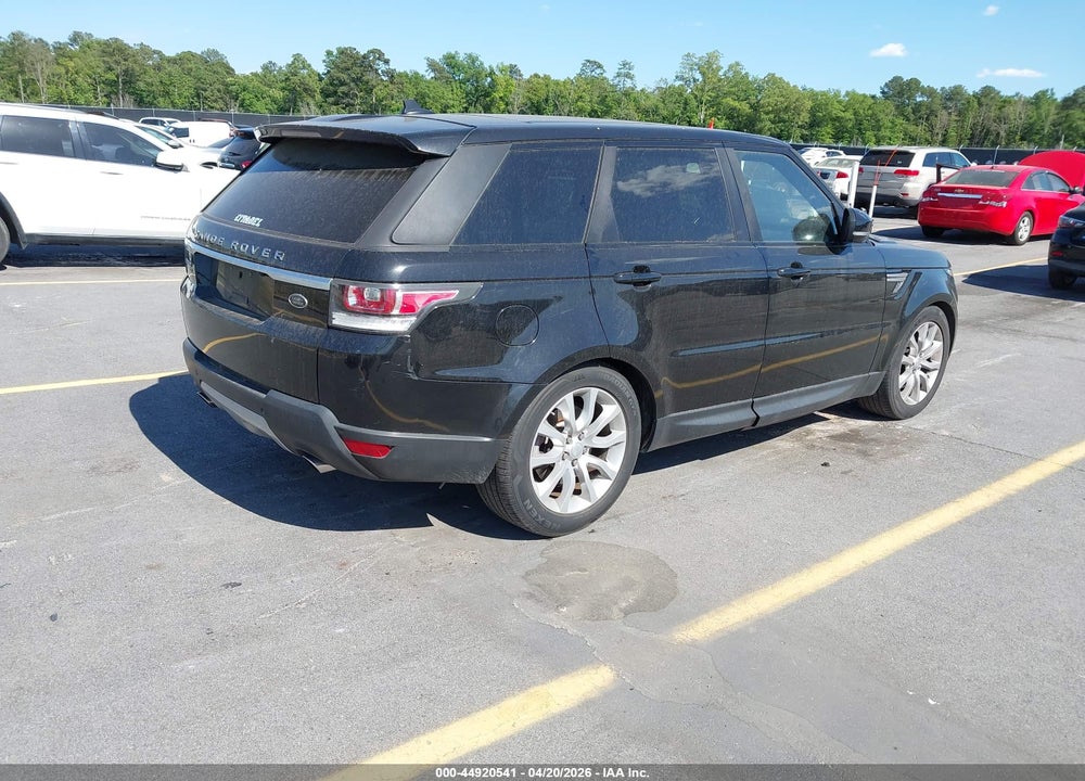 2016 LAND ROVER RANGE ROVER SPORT 3.0L V6 SUPERCHARGED HSE VIN: SALWR2VF3GA581239
