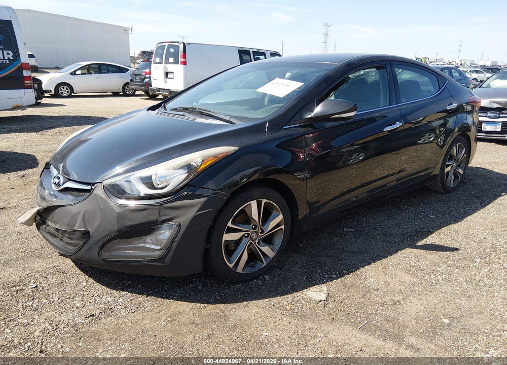 2014 HYUNDAI ELANTRA LIMITED VIN: 5NPDH4AE9EH507128