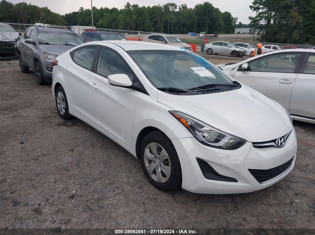 HYUNDAI ELANTRA 2016