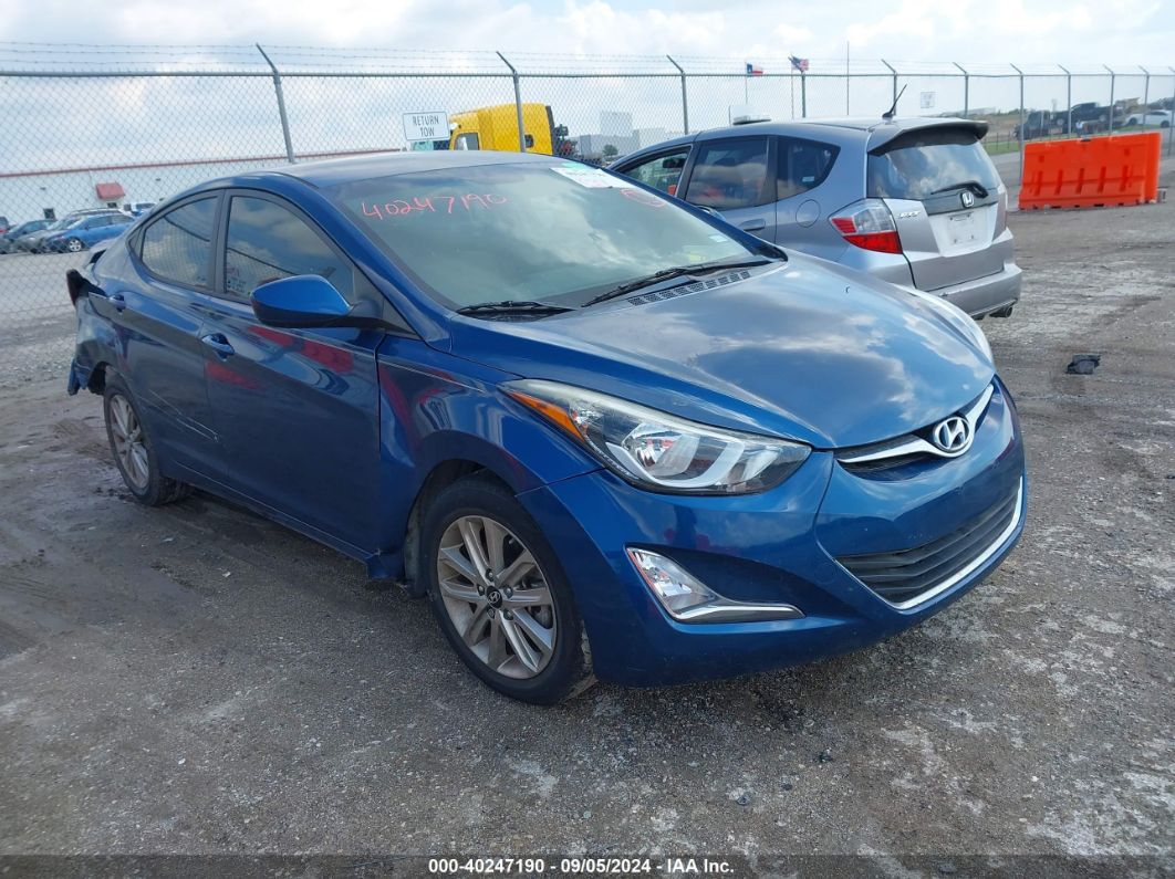 HYUNDAI ELANTRA 2016