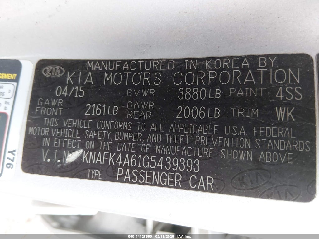 2016 Kia Forte LX photo 9