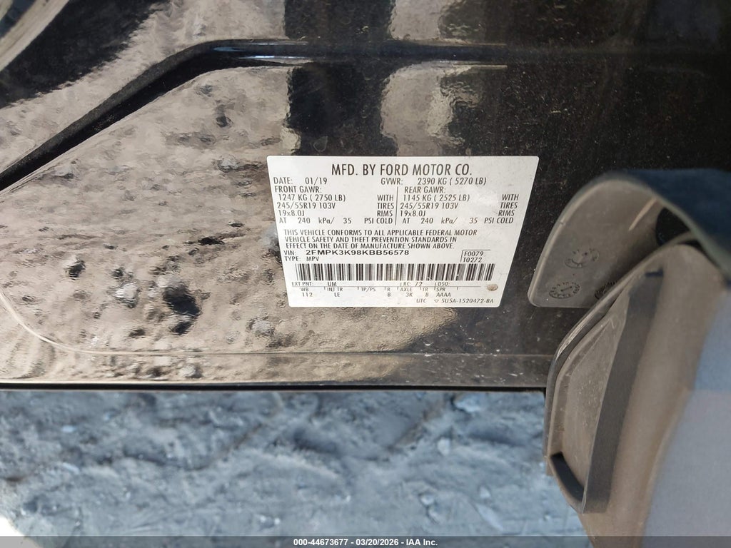2019 Ford Edge Titanium photo 9