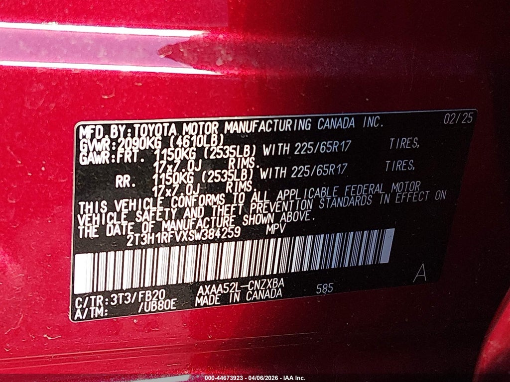 2025 Toyota RAV4 LE photo 9