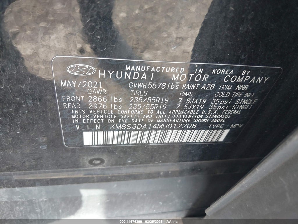 2021 Hyundai Santa FE Hybrid SEL Premium photo 9