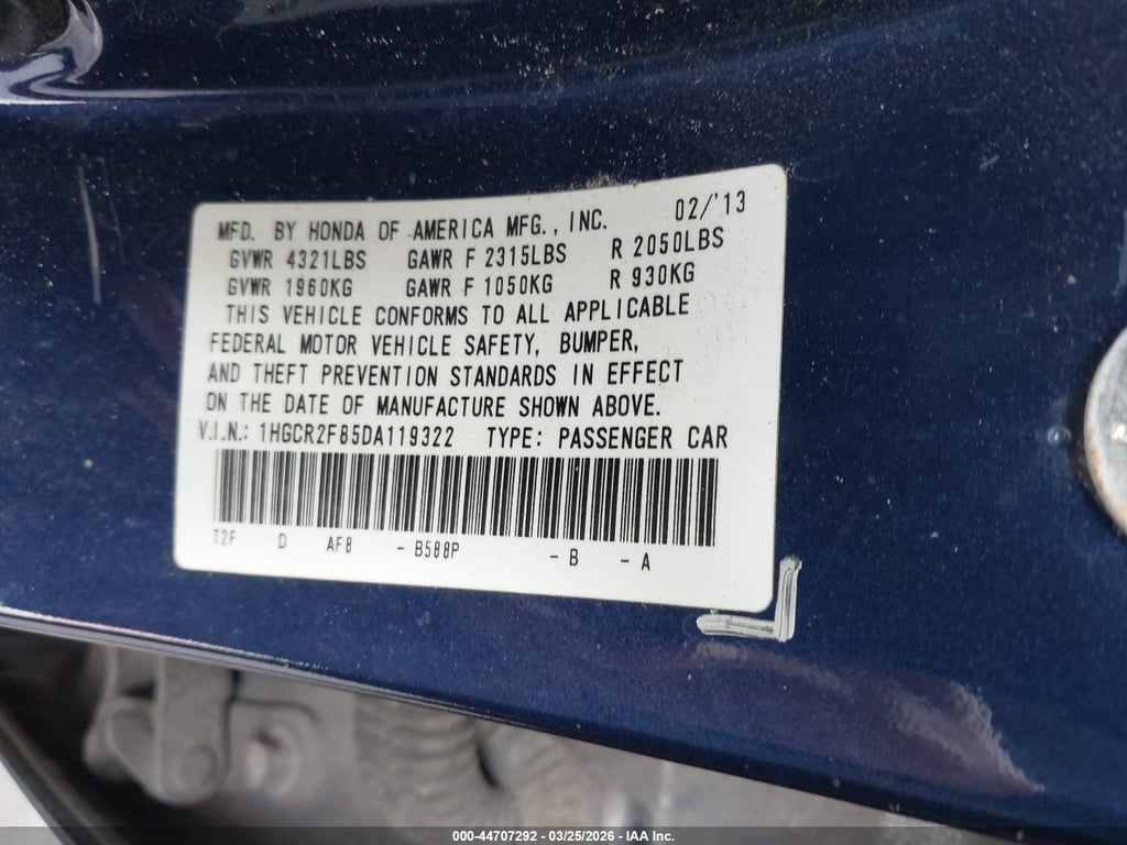 2013 Honda Accord EX-L photo 9