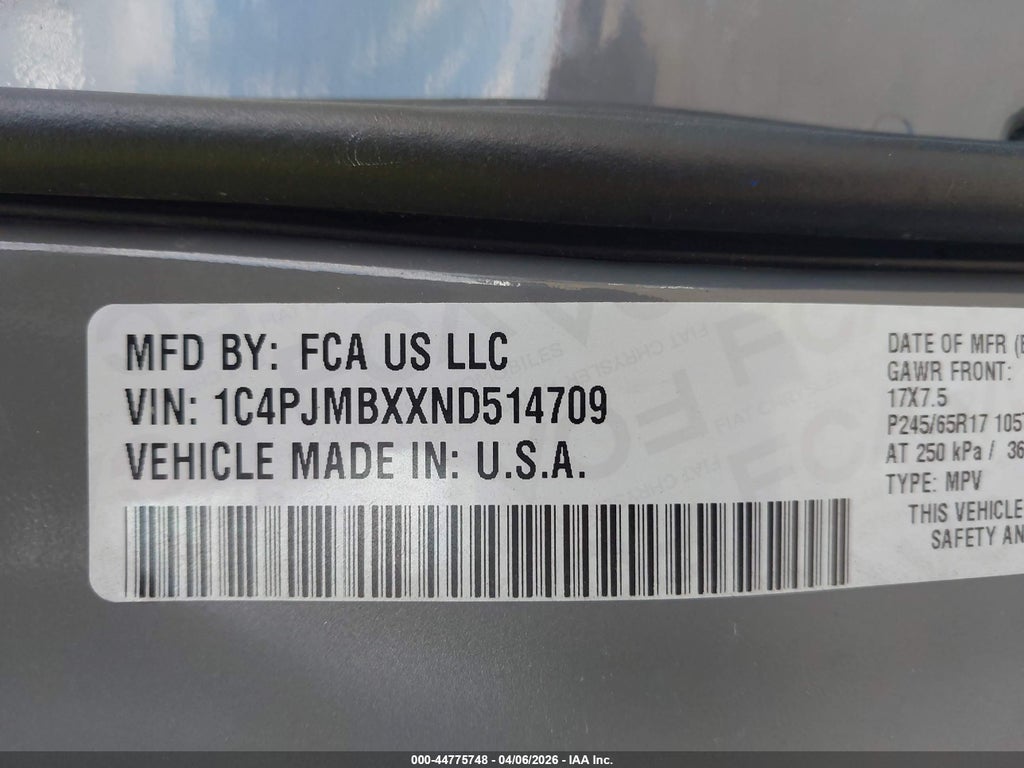 2022 Jeep Cherokee Trailhawk 4X4 photo 9