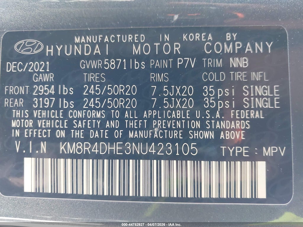 2022 Hyundai Palisade SEL photo 9
