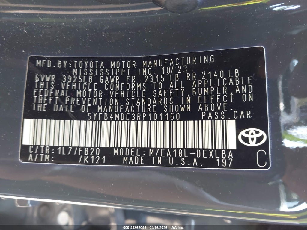 2024 Toyota Corolla LE photo 9