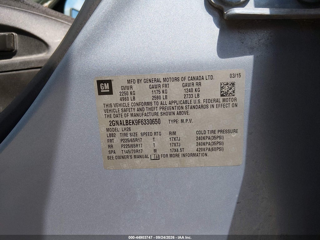 2015 Chevrolet Equinox 1LT photo 9