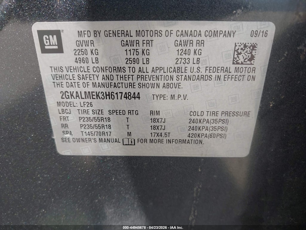 2017 GMC Terrain SLE-1 photo 9