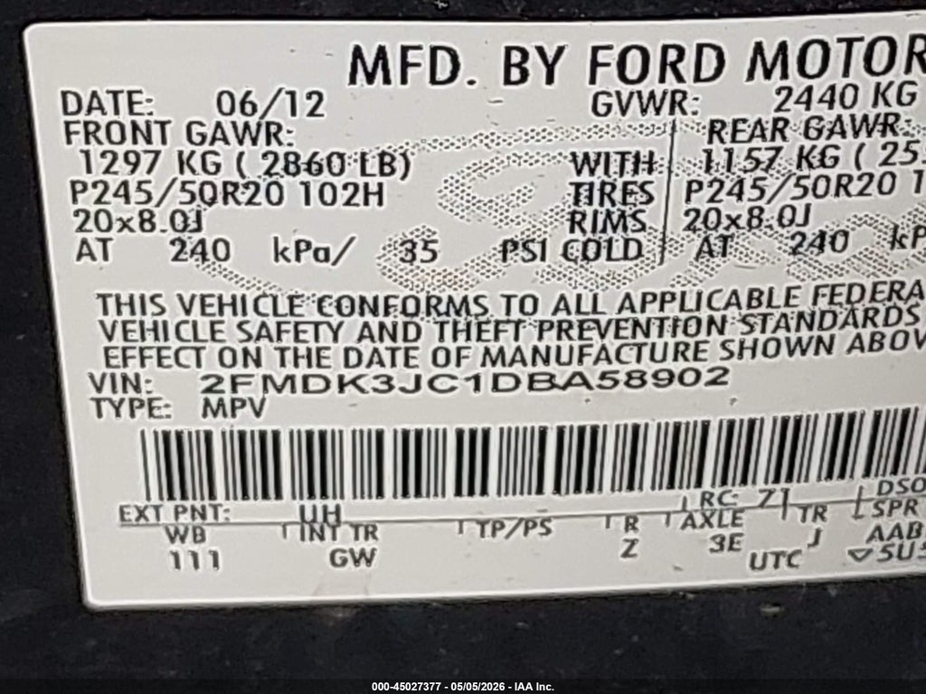 2013 Ford Edge SEL photo 9