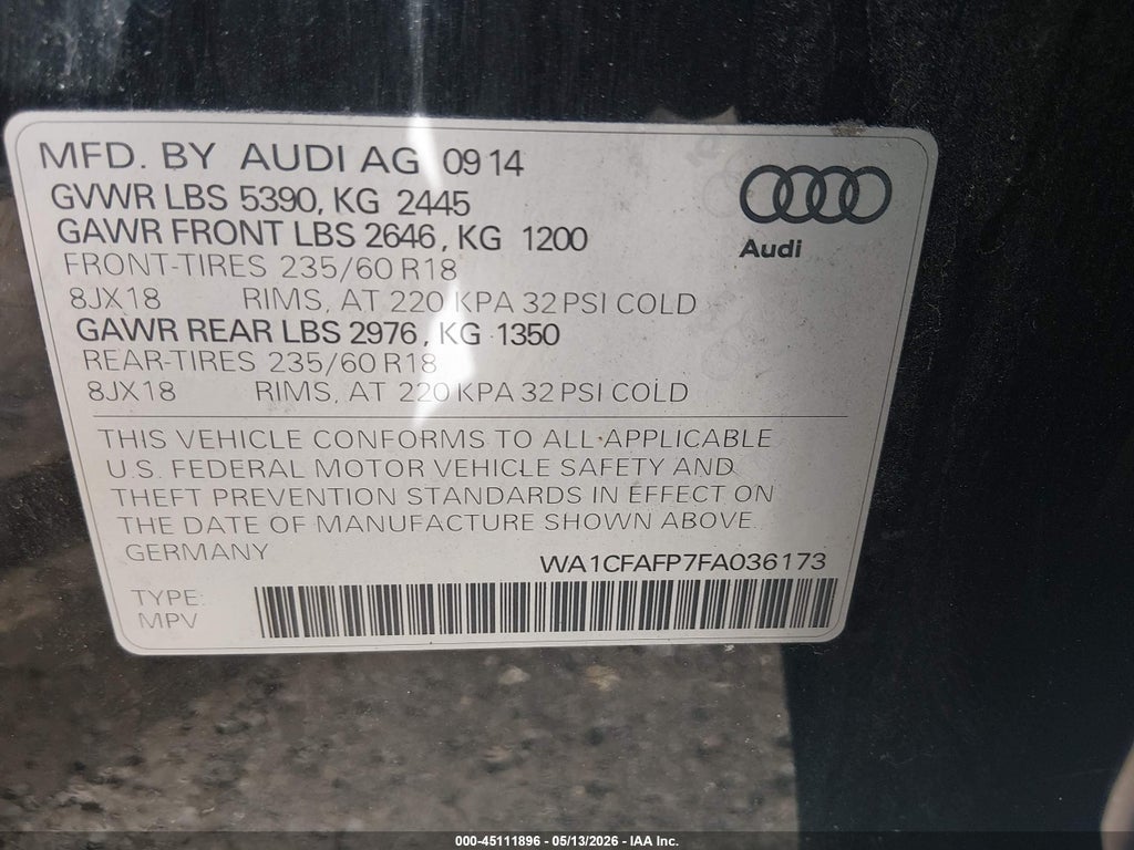 2015 Audi Q5 2.0T Premium photo 9