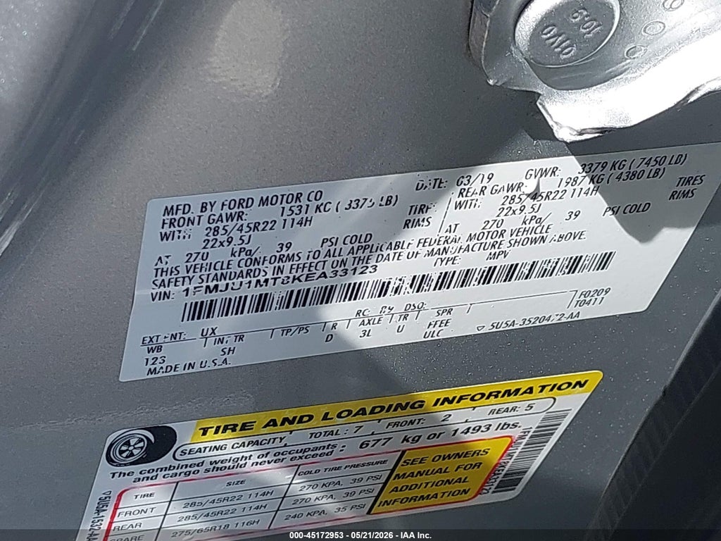 2019 Ford Expedition Platinum photo 9