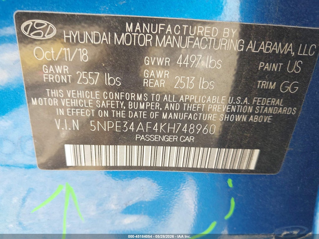 2019 Hyundai Sonata SEL photo 9