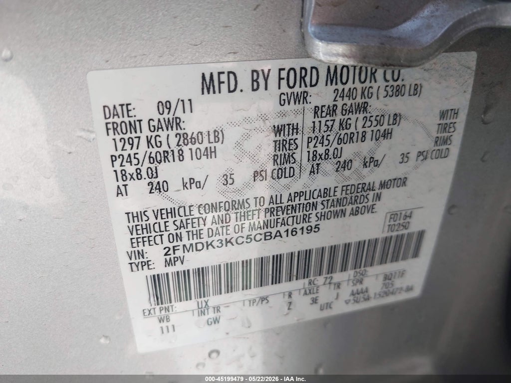 2012 Ford Edge Limited photo 9