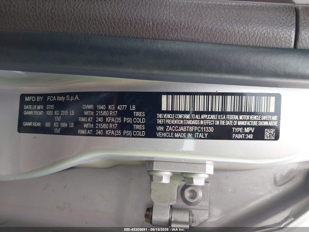 2015 Jeep Renegade Latitude photo 9