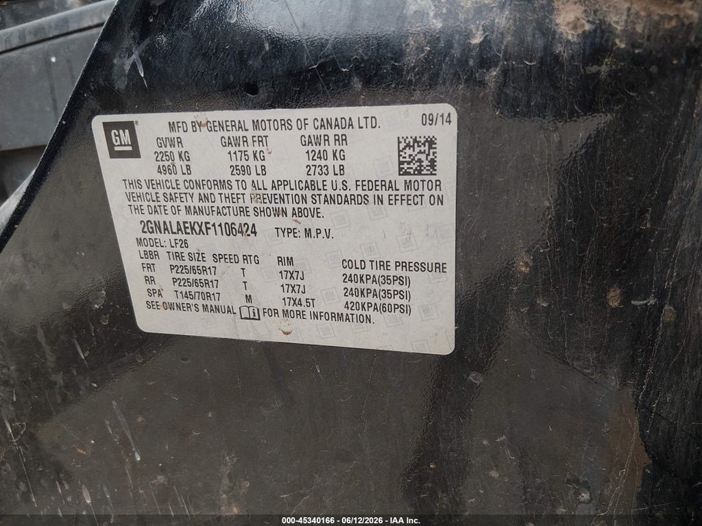 2015 Chevrolet Equinox LS photo 9