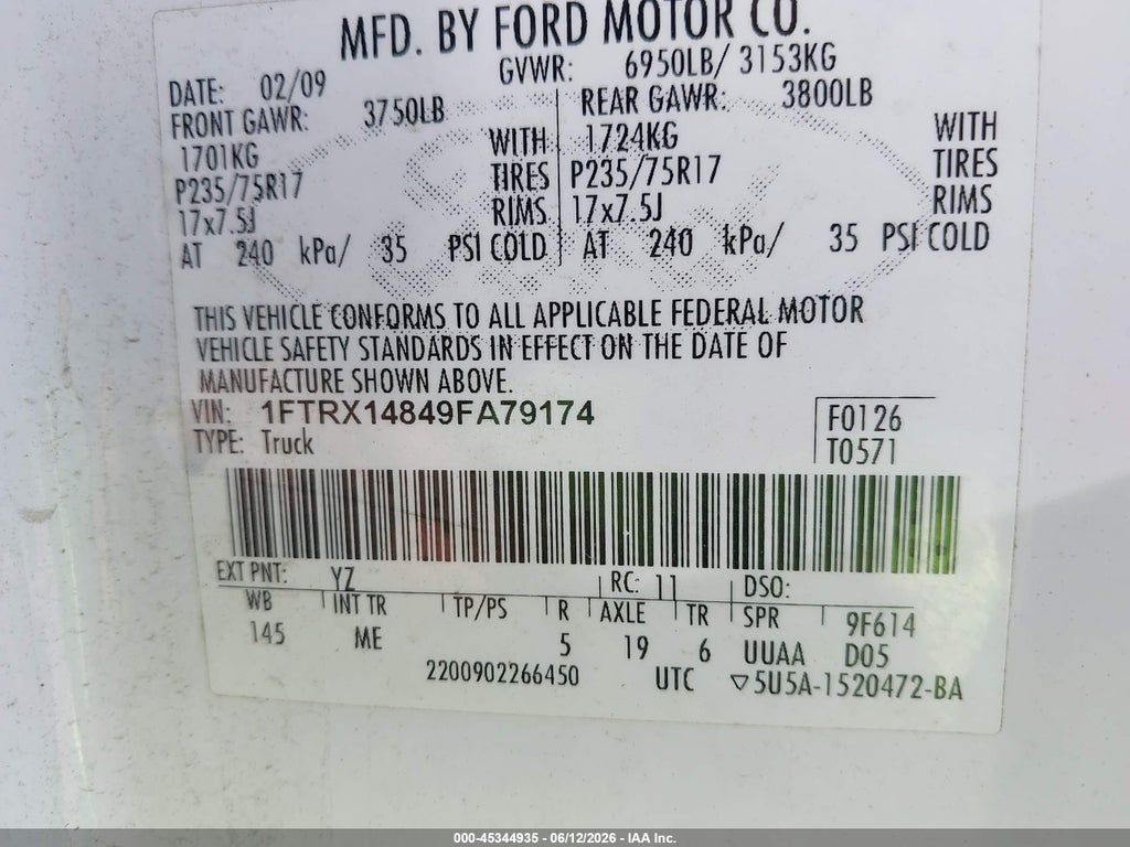 2009 Ford F-150 STX/XL/XLT photo 9