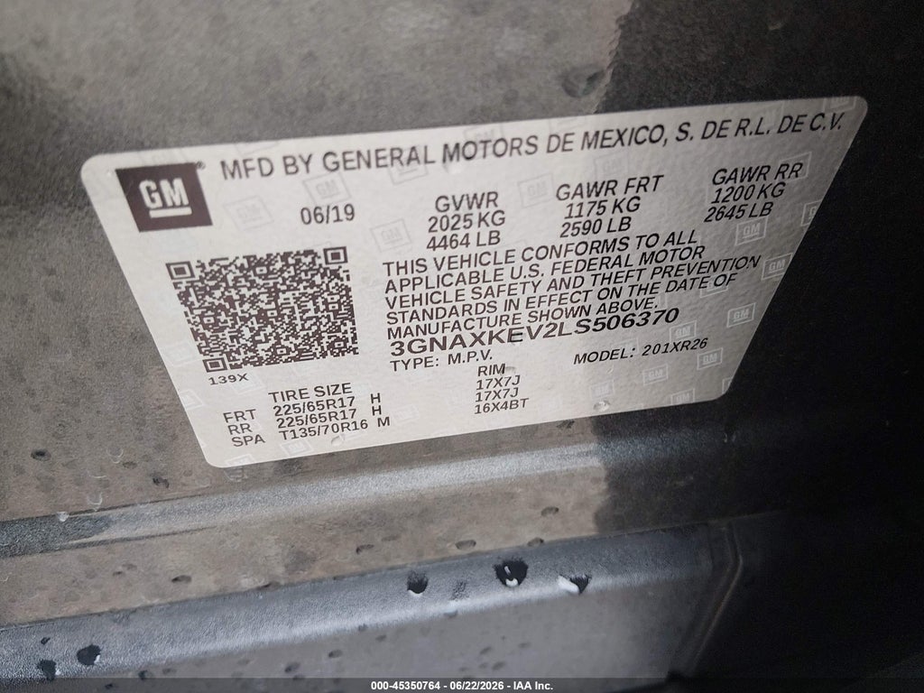 2020 Chevrolet Equinox FWD LT 1.5L Turbo photo 9