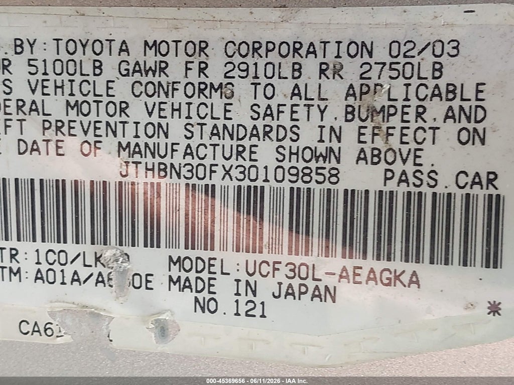 2003 Lexus LS 430 photo 9