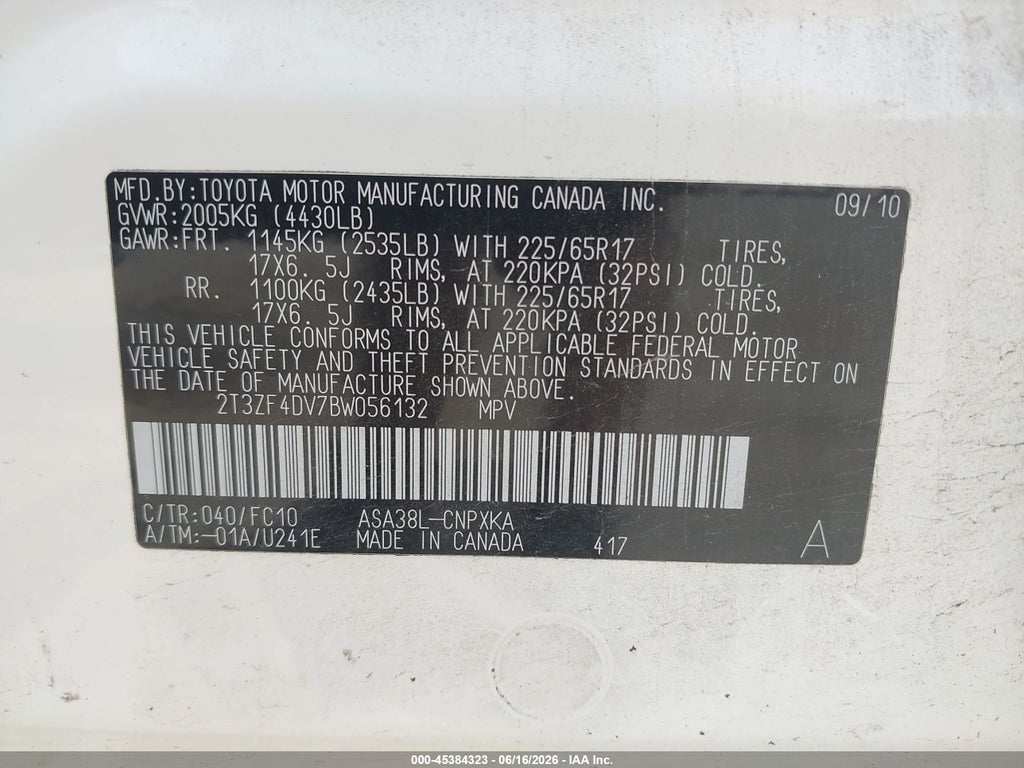 2011 Toyota RAV4 photo 9