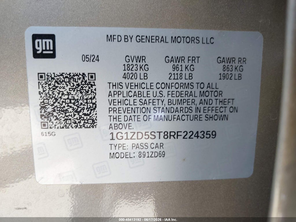 2024 Chevrolet Malibu FWD 1LT photo 9