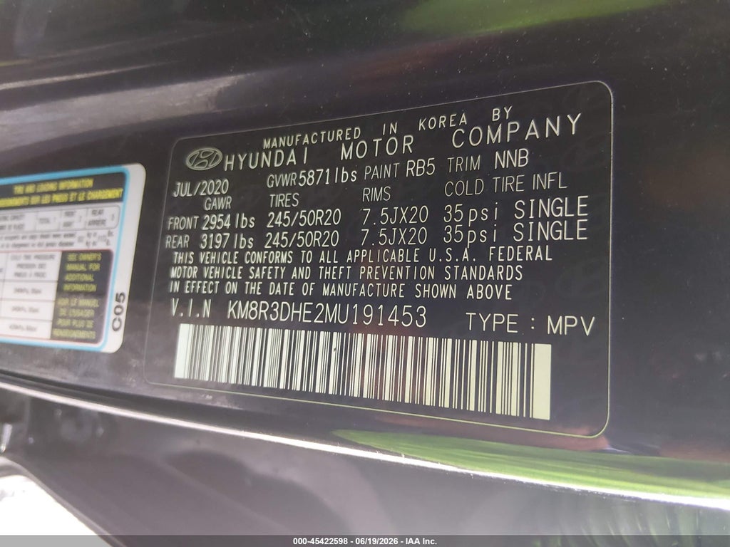 2021 Hyundai Palisade SEL photo 9