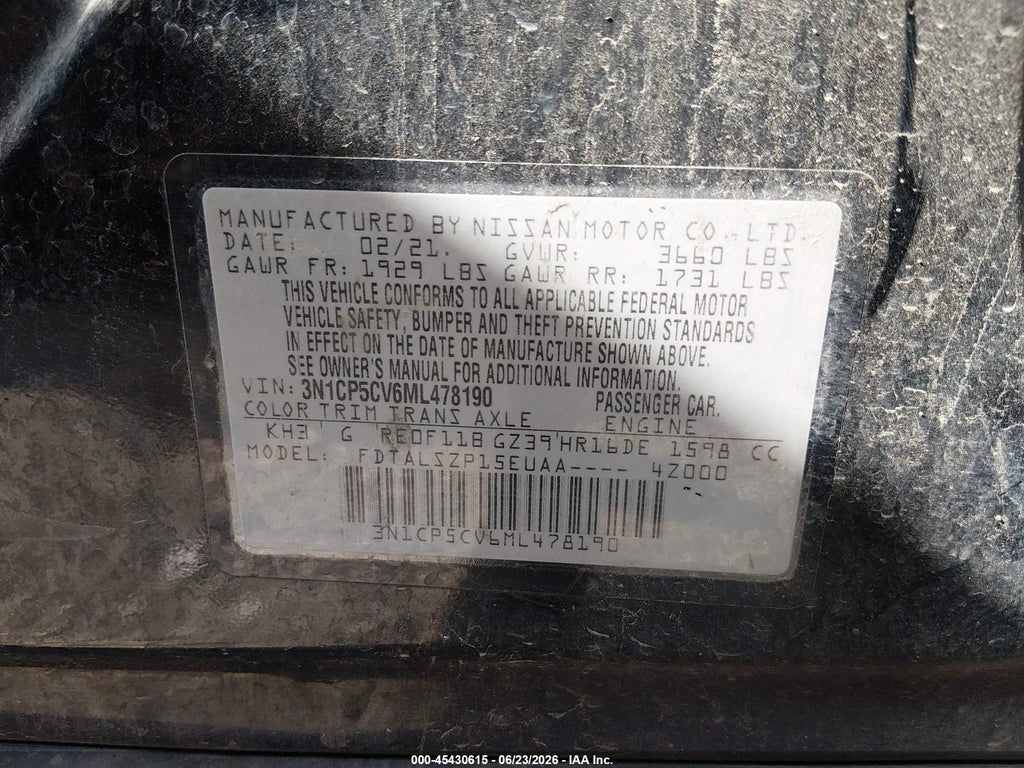 2021 Nissan Kicks SV Xtronic CVT photo 9