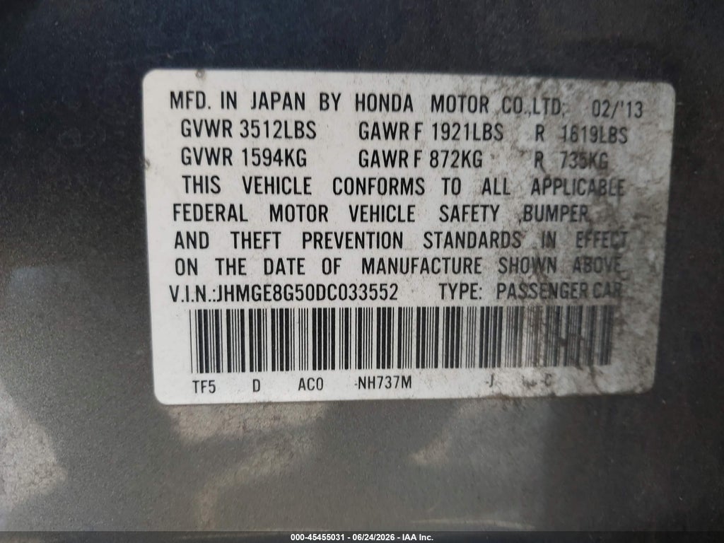 2013 Honda Fit Sport photo 9