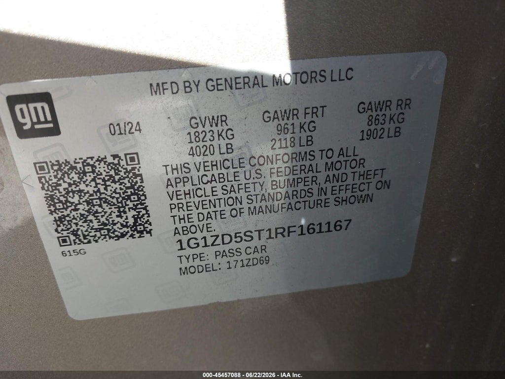 2024 Chevrolet Malibu FWD 1LT photo 9