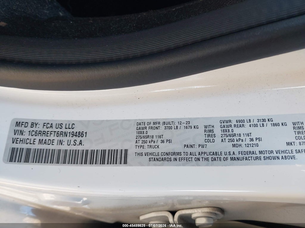 2024 Ram 1500 Lone Star 4X2 5'7 Box photo 9