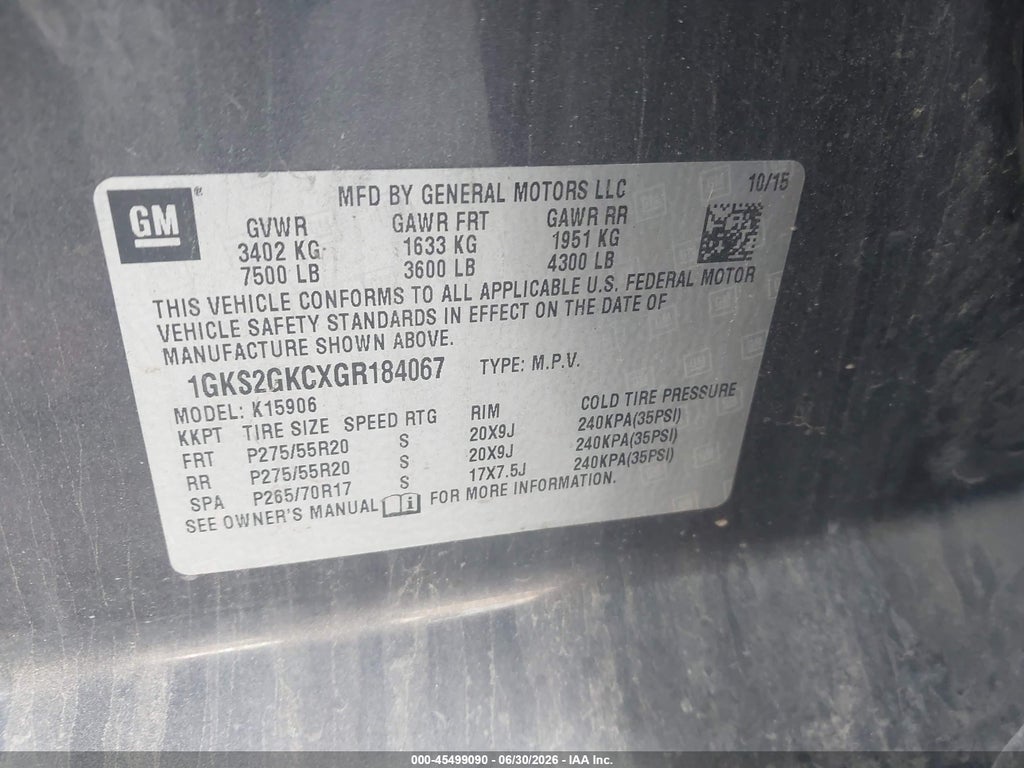 2016 GMC Yukon XL SLT photo 9