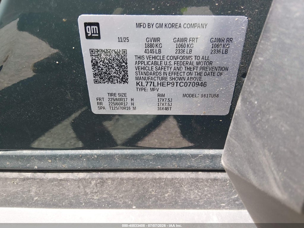 2026 Chevrolet Trax FWD LT photo 9