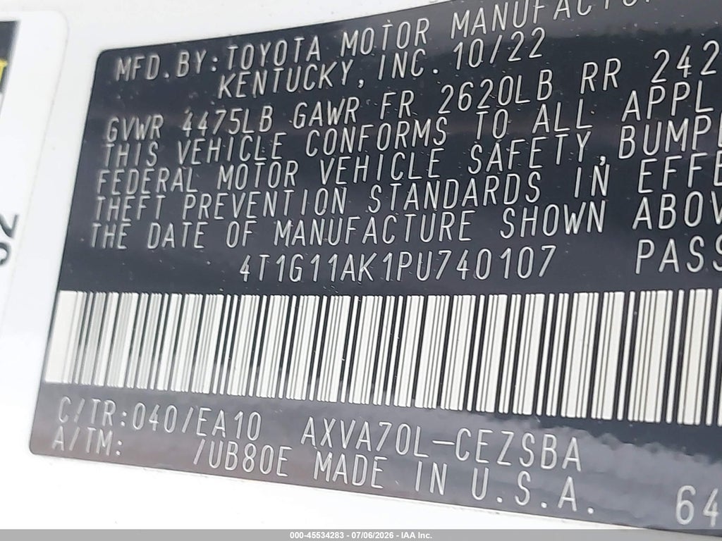2023 Toyota Camry SE photo 9