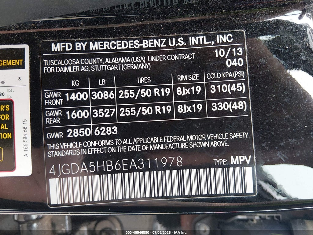 2014 Mercedes-Benz ML 350 4MATIC photo 9