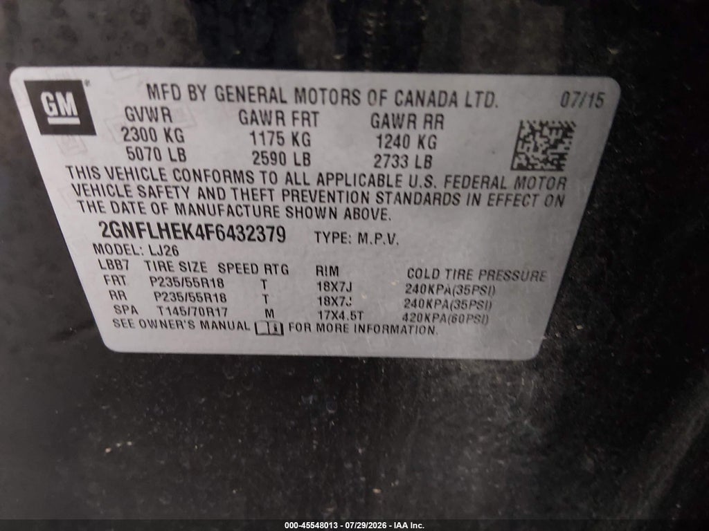 2015 Chevrolet Equinox LTZ photo 9