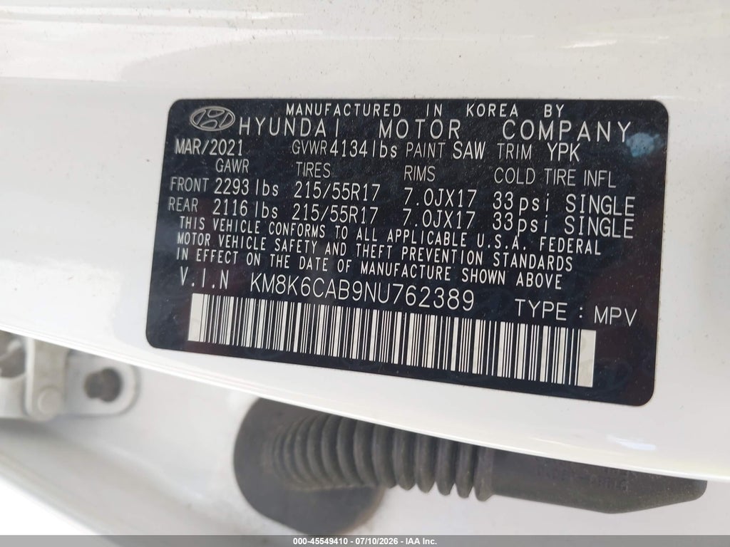 2022 Hyundai Kona SEL photo 9