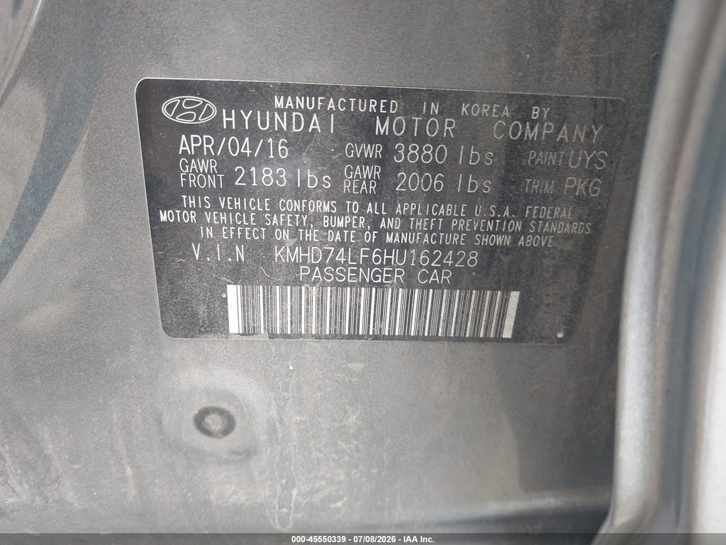 2017 Hyundai Elantra SE photo 9