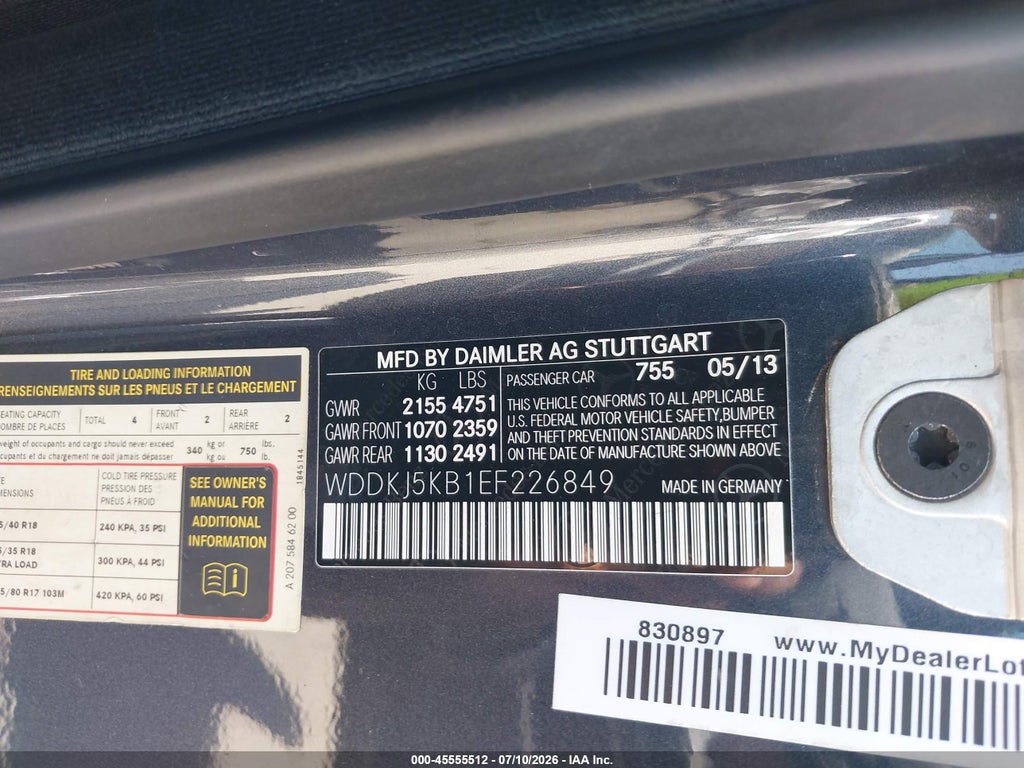 2014 Mercedes-Benz E 350 photo 9