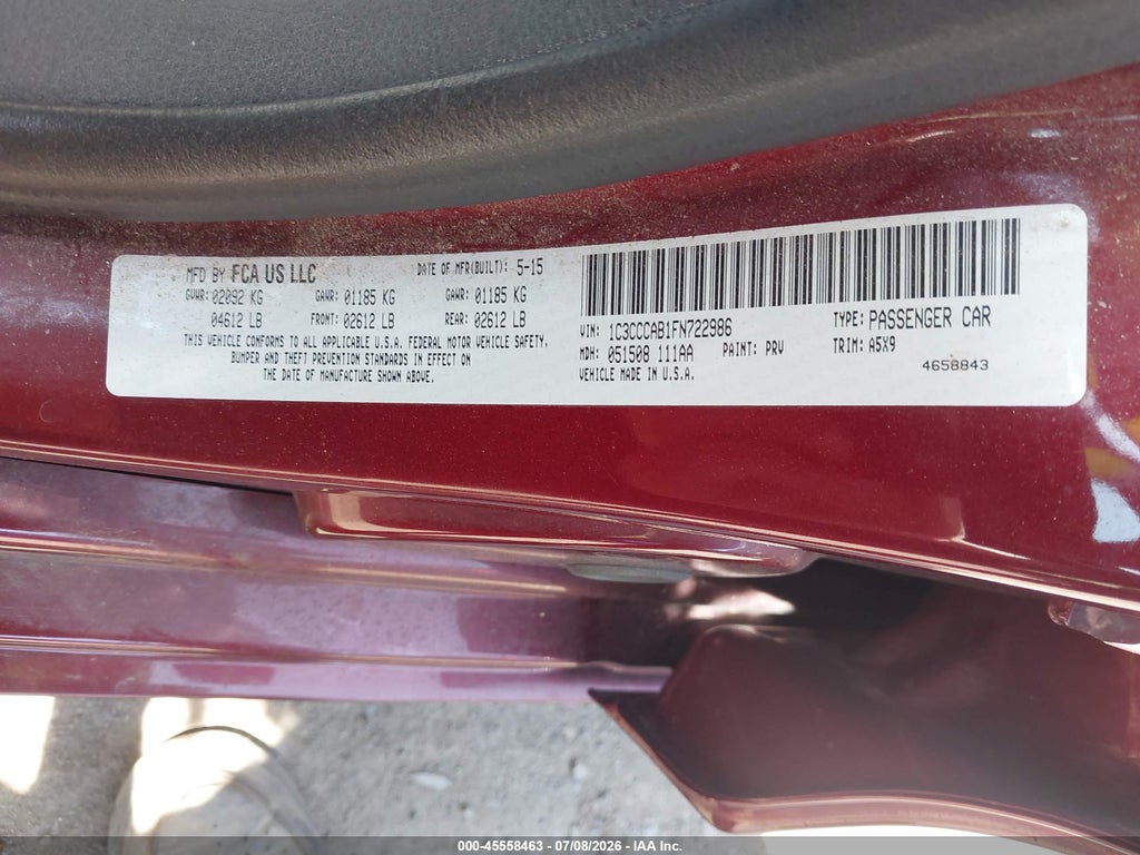 2015 Chrysler 200 Limited photo 9